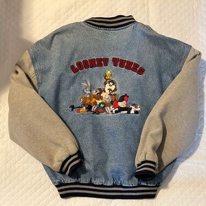 Warner Bros. Looney Tunes Denim and Gray Jacket